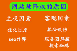 上海网站建设之后被百度降权原因有哪些？